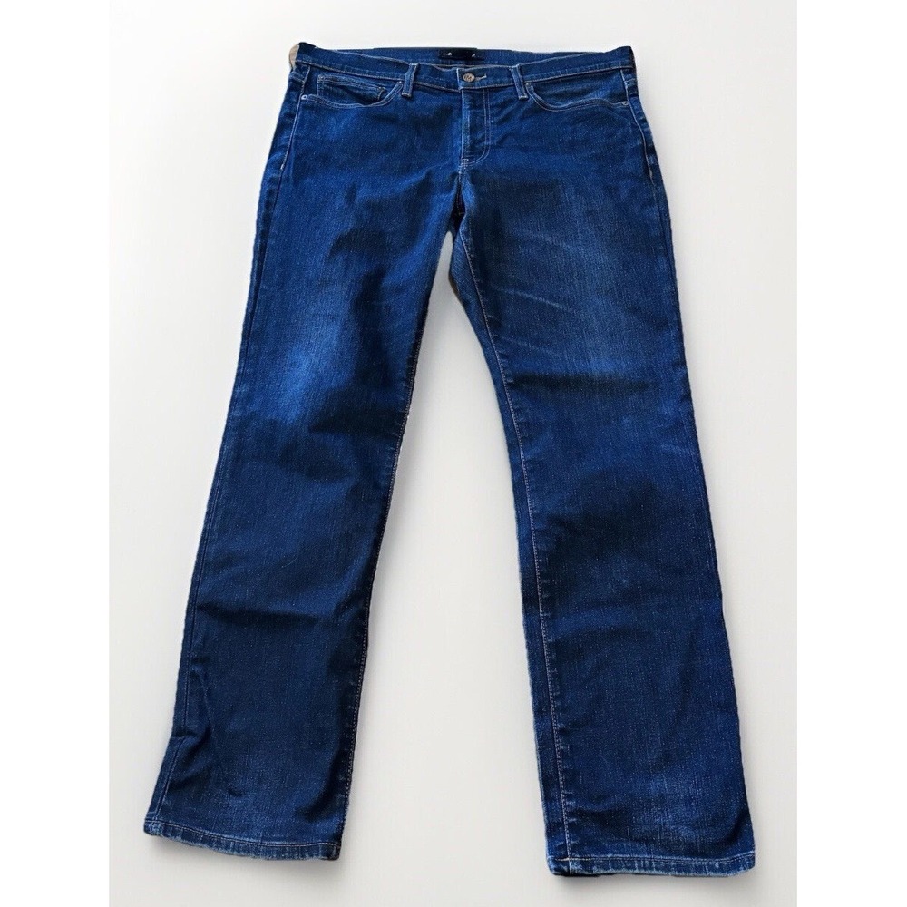 Madewell 36 x 29 Slim Straight Leg Dark Denim Jeans Solid Pants Men Casual